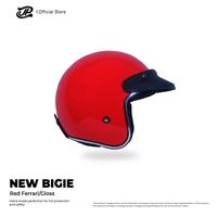 Gambar Helm Half Face Pria Wanita Bogo Harian Motor Matic Tebal Nyaman SNI JP Retro New Bigie Solid - Red Ferrari Gloss - L dari JPX HELMET Kab. Tangerang 4 Tokopedia