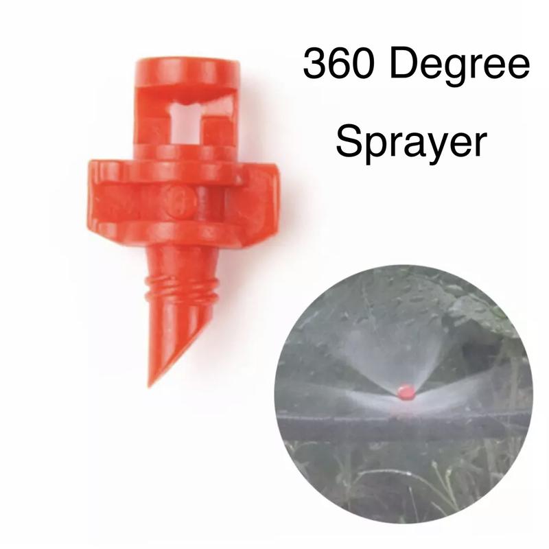 HOJI Micro Jet Sprayer 360 Degree Sprinkler Aeroponik Micro Garden ...