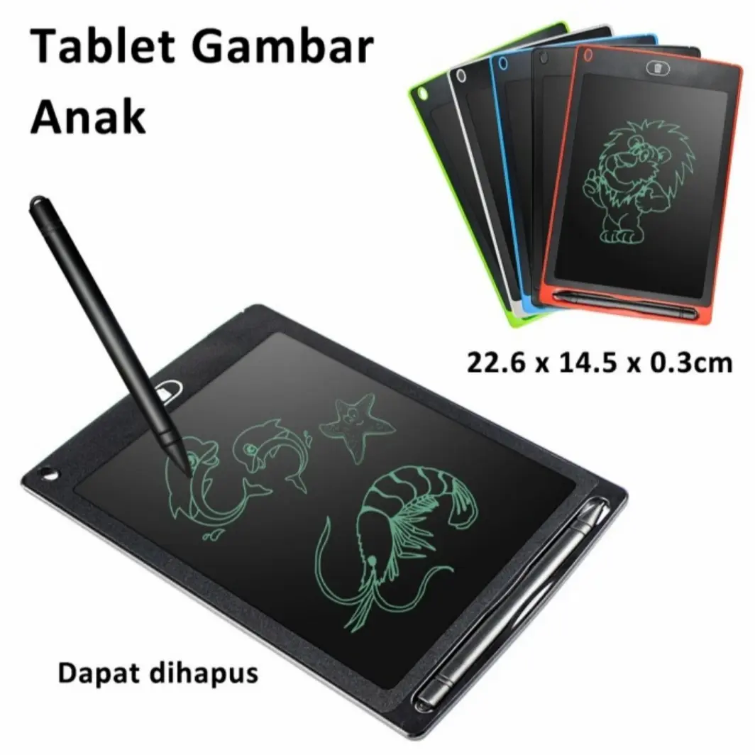 Tablet Menggambar Anak Digital LCD Papan Tulis Bisa Di Hapus