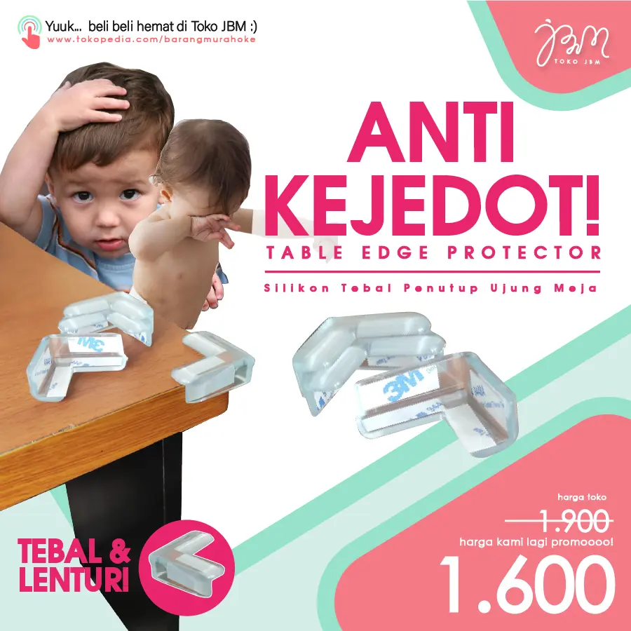 LAGI DISKON!! Silikon Pelindung Sudut Meja | Table Edge Protector