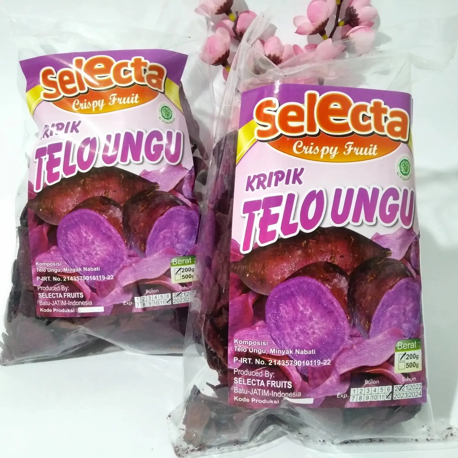 Keripik Telo Ungu Selecta 200 Gram