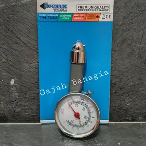 Ukuran angin bulat ban motor mobil Tire pressure gauge Alat ukur angin
