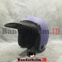 Gambar FLASH SALE!! Helm Classic Bogo Retro Ungu Pastel Classic Go Original - Helm saja dari BANDARHELM Kota Bandung 4 Tokopedia