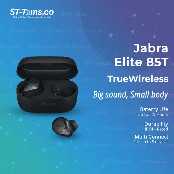 Gambar Jabra Elite 85t True Wireless Bluetooth Earbuds dari ST-Toms.co Kota Administrasi Jakarta Utara 3 Tokopedia