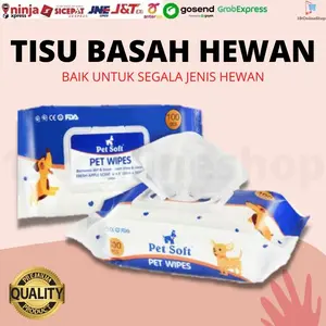 TISU BASAH HEWAN PET SOFT PET WIPES TISSUE TISSU BASAH ANJING KUCING