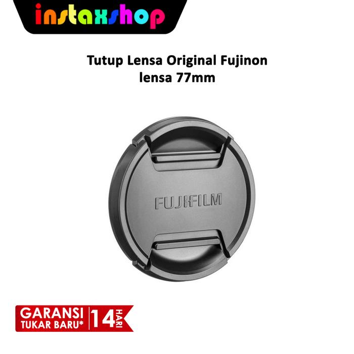 Gambar Tutup Lensa Ori / Lens cap 77mm FUJIFILM dari Instaxshop Kota Bandung Tokopedia