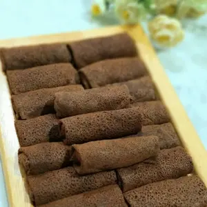 panekuk/pancake coklat isi vanila cream