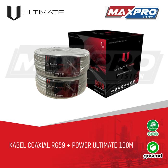 Gambar KABEL CCTV RG59+P 100 METER ULTIMATE WIRE (KABEL CCTV + POWER) dari Maxpro Vision Kota Administrasi Jakarta Barat Tokopedia