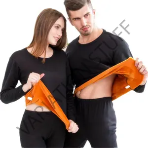 Long John Pria Musim Dingin satu set baju dan celana Pakaian Dalam