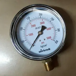 Wiebrock 4" pressure gauge manometer high tekanan raket