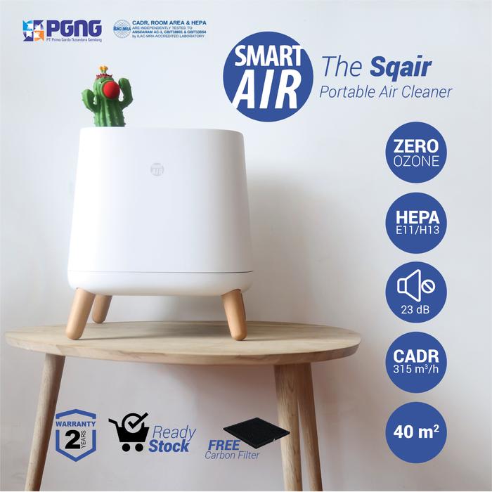 Gambar Smart Air Purifier Sqair Pembersih Udara HEPA Filter 11 dari HVT Air Management Kota Depok Tokopedia