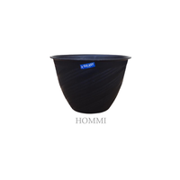 Gambar Pot Tanaman Model Tulip Hitam Galaxy HEA4 dari Hommi.Mart Kota Bandung 2 Tokopedia