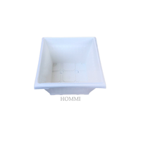 Gambar Pot Tanaman Model Segi Putih HEA6 dari Hommi.Mart Kota Bandung 3 Tokopedia