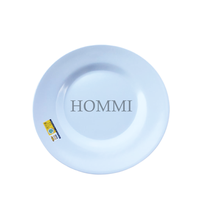 Gambar Piring Makan Melamin Ceper 10 Inch 10” Putih Golden Dragon HAA3 dari Hommi.Mart Kota Bandung 4 Tokopedia