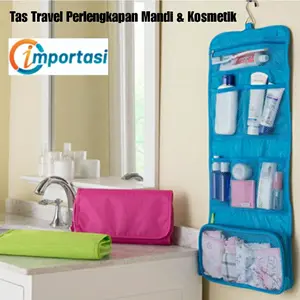 Tas Travel Perlengkapan Mandi & Kosmetik Model Hook Hanger Gantung