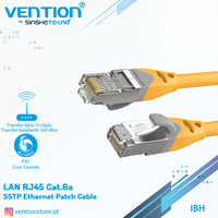 Gambar Vention IBH 35M Kabel Lan Cat6a Cat6 Ethernet RJ45 Gigabit SSTP SFTP - Kuning dari Vention Authorized Store Kota Administrasi Jakarta Barat 1 Tokopedia