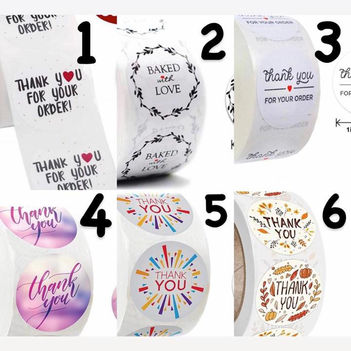 Label Sticker Thank sticker label thank you per 50 pcs - Shop | Tokopedia