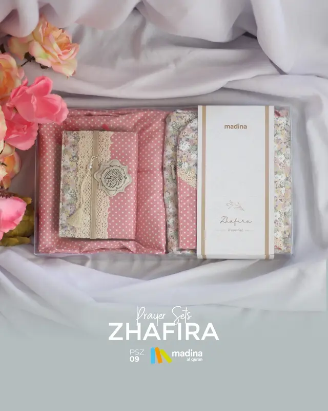 MUKENA PROMO Al Quran SHABBYCHIC Katun Jepang Prayer Set Madina Zhafir 0