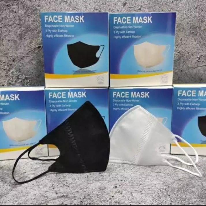 masker pokana duckbill isi 25 pcs putih