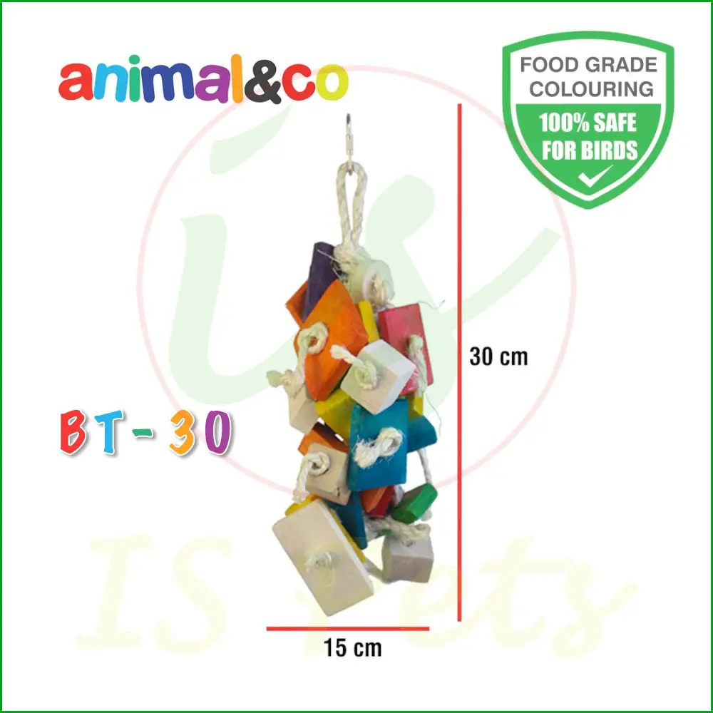 AnimalnCo BT-30 Bird Toy Mainan Burung Gigitan Parrot Macaw Conure