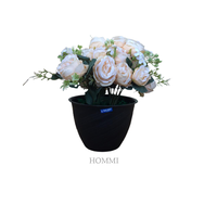Gambar Pot Tanaman Model Tulip Hitam Galaxy HEA4 dari Hommi.Mart Kota Bandung 1 Tokopedia