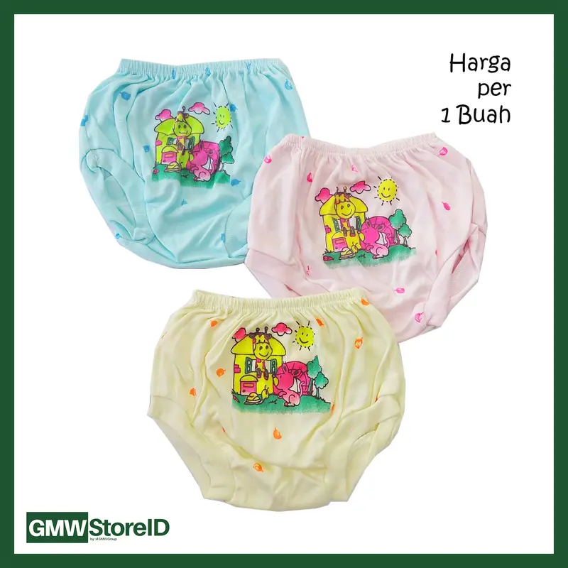 Z13 Celana Dalam Balita Bayi Motif Warna Baby Unisex Sablon Gambar 0