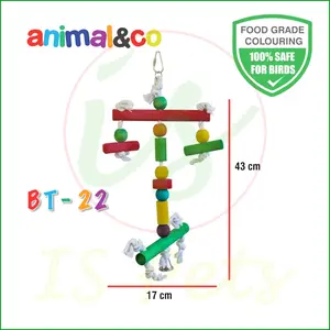 AnimalnCo BT-22 Bird Toy Mainan Burung Gigitan Parrot Macaw Conure