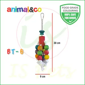AnimalnCo BT-6 Bird Toy Mainan Burung Gigitan Parrot Macaw Conure