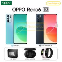Gambar OPPO RENO 6 5G 8/128 RENO6 5G 8/128 GARANSI RESMI INDONESIA - AURORA, NO GIFT dari Cuan Gadget.id Kota Bekasi 3 Tokopedia
