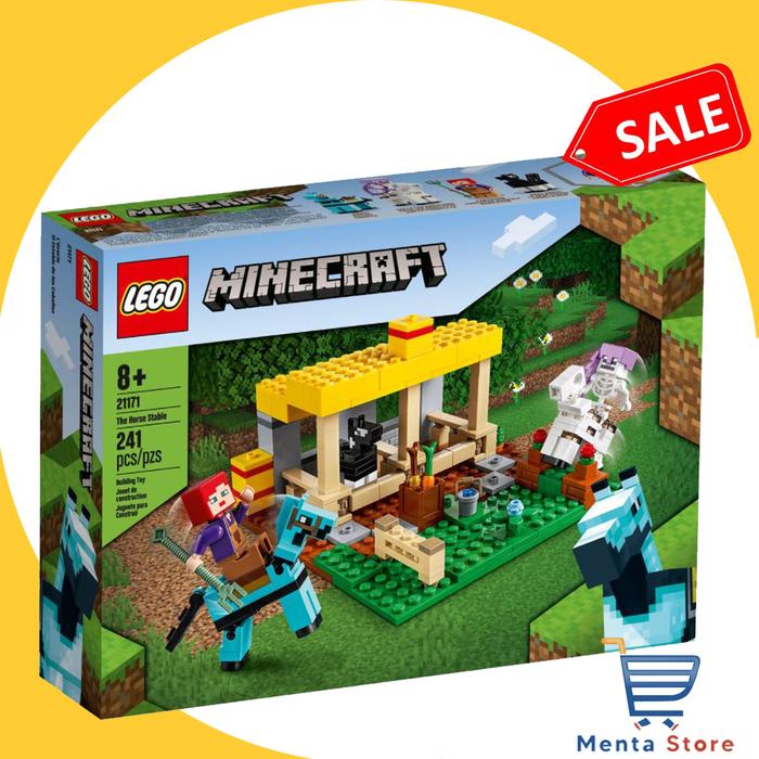 Gambar LEGO Minecraft 21171 The Horse Stable Online Game Creative Play Kids dari Menta Toys Kab. Tangerang Tokopedia