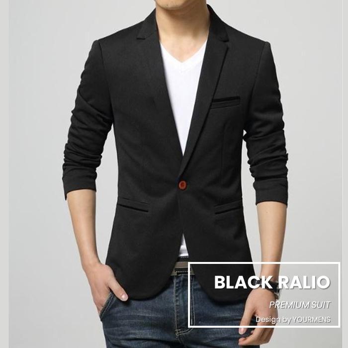 Gambar NIKAYU Blazer Pria Single Button Style Skinny Suit Hitam Premium Suit Bahan High Twist Tebal Model Slimfit Cocok untuk Acara Formal dan Semi Formal Kain Kancing dari YOURMENS STORE Kab. Bogor Tokopedia