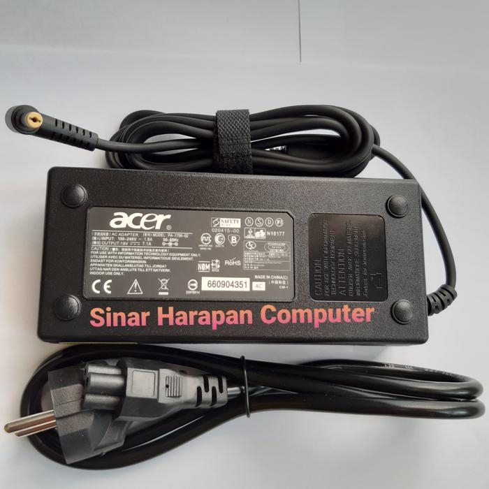Gambar Adaptor Charger Cassan Original Laptop Acer 19V 7.1A (DC 5.5X1.7mm) dari SinarHarapan Computer Kota Administrasi Jakarta Pusat Tokopedia