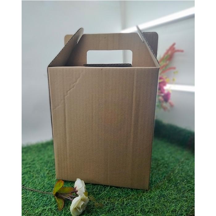 Gambar Kotak Makanan Penyimpanan Dos Kardus Oleh-oleh Serbaguna 23 x 17 x 28 dari Rahmah Tas Kertas dan Kemasan Kab. Sleman Tokopedia