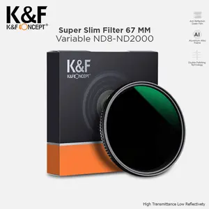 KNF Concept 67mm Filter Multi Coating ND8-2000 Super Slim Filter K&F