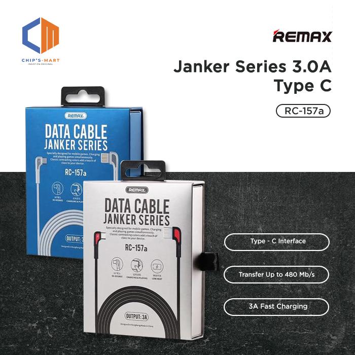 Gambar REMAX Kabel Data 3A 100% original colokan TYPE-C RC157a Quick Charging dari CHIPSMART SEMARANG Kota Semarang Tokopedia