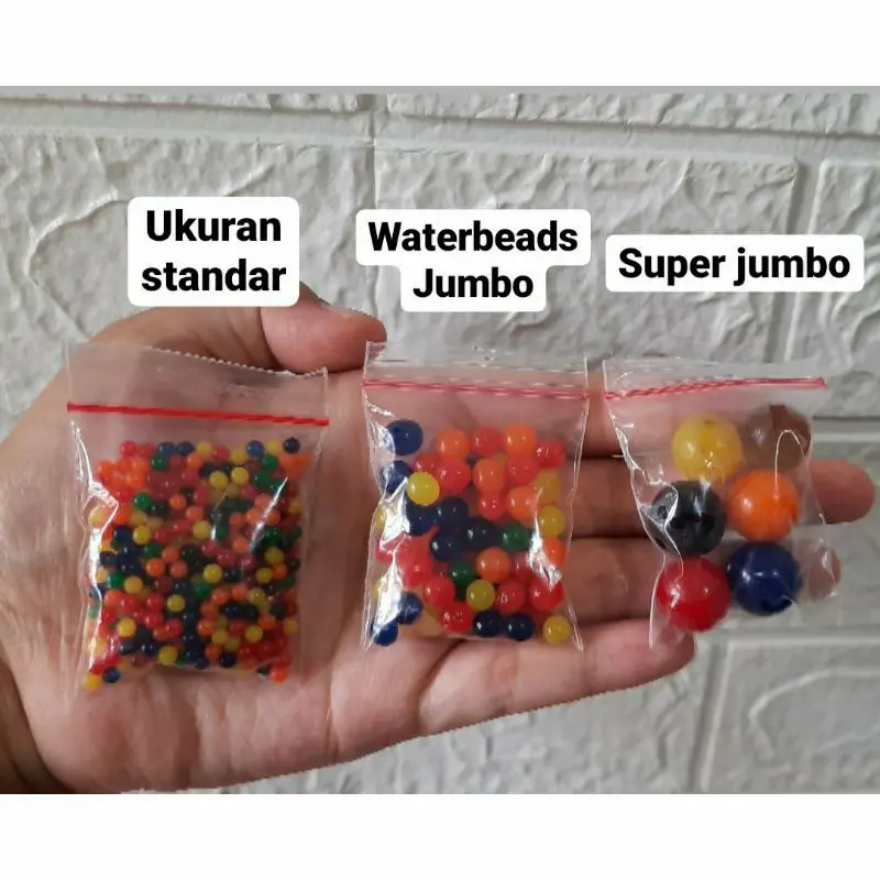 waterbeads jumbo 10 gr SENSORI anak / beads hidrogel rendam edukasi