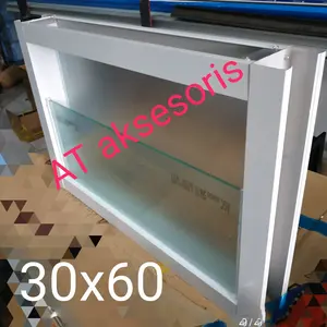 zig zag serat kayu 30x50 aluminium