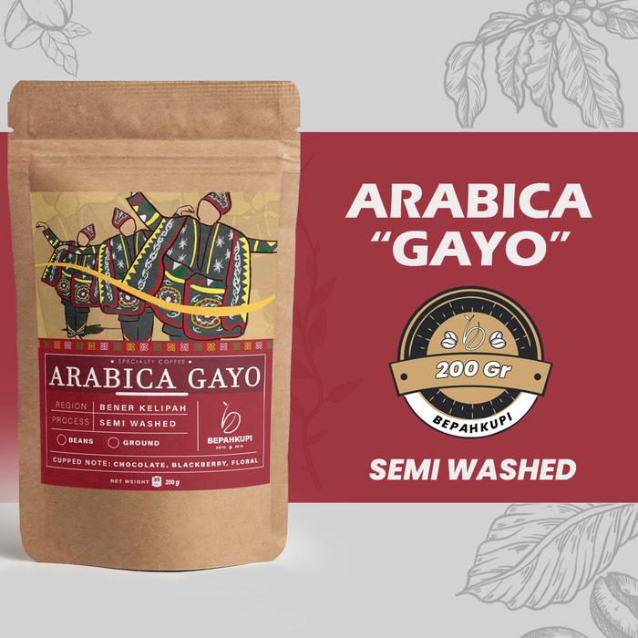 Gambar Kopi Arabika Gayo BEPAHKUPI Semi Wash 100-200gr || Biji Sangrai /Bubuk - 100 Gr, Biji dari Bepahkupi Indonesia Kab. Tangerang Tokopedia