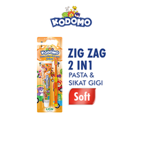 Gambar Kodomo Sikat Gigi 2in1 Zigzag dari Wings Indonesia Kab. Bekasi 3 Tokopedia