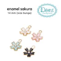 Gambar Enamel charm cherry blossom charm enamel bunga sakura - Biru Muda dari Done Handymade Kota Administrasi Jakarta Barat 2 Tokopedia