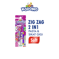 Gambar Kodomo Sikat Gigi 2in1 Zigzag dari Wings Indonesia Kab. Bekasi 2 Tokopedia