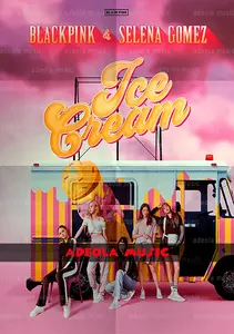 Buku Piano Kpop / (PK-2) BLACKPINK & SELENA GOMEZ – ICE CREAM