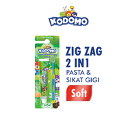Gambar Kodomo Sikat Gigi 2in1 Zigzag dari Wings Indonesia Kab. Bekasi 4 Tokopedia