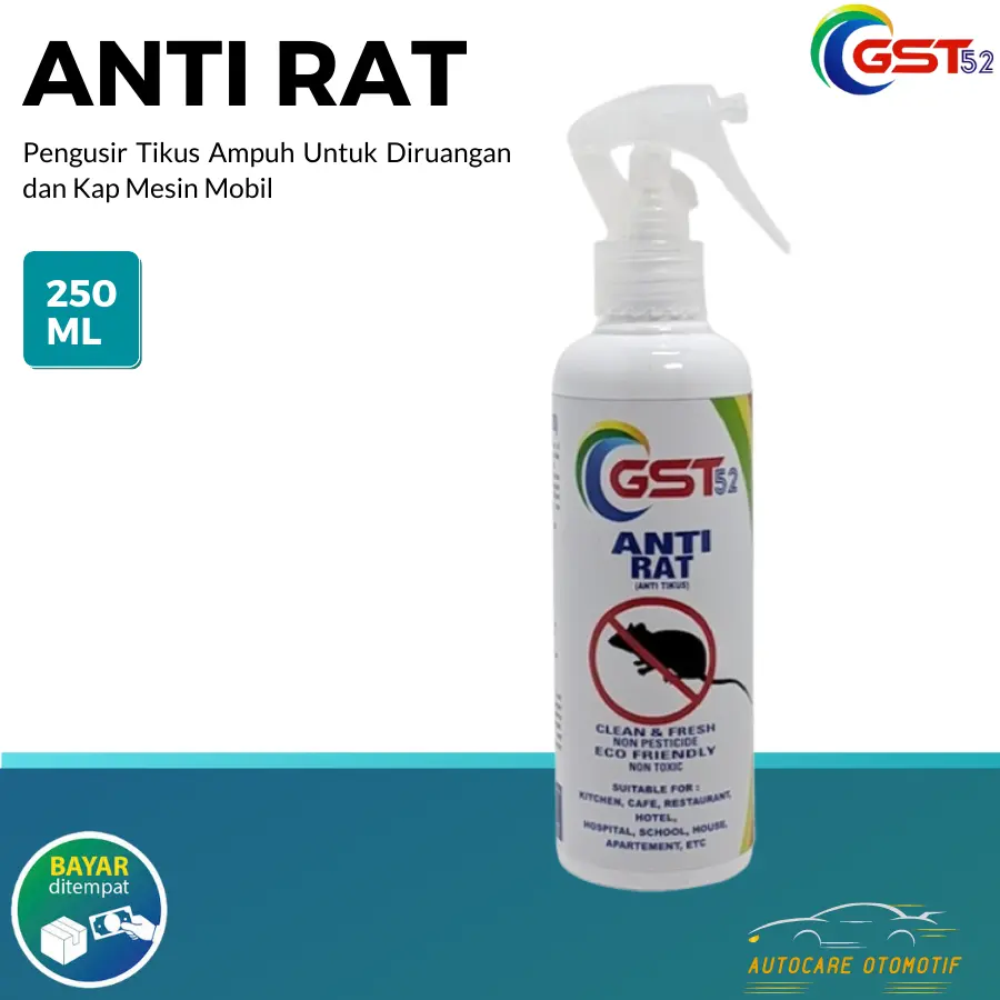 Anti Rat Pengusir Tikus Di Kap Mobil dan Ruangan Rumah 250ML