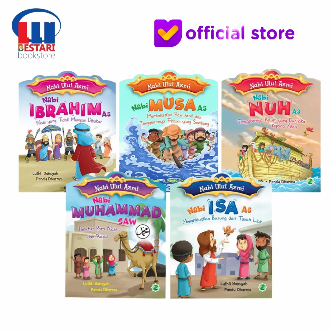 Buku Cerita anak Islami - Seri Nabi Ulul Azmi - zikrul kids