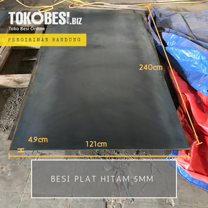 Gambar Besi Plat Hitam 5mm dari Teguh tokobesi Kota Bandung Tokopedia