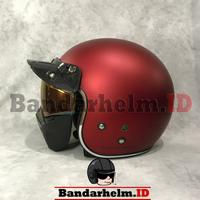 Gambar Google Mask Helm Bogo Rainbow / Cakil / Retro dari BANDARHELM Kota Bandung 2 Tokopedia
