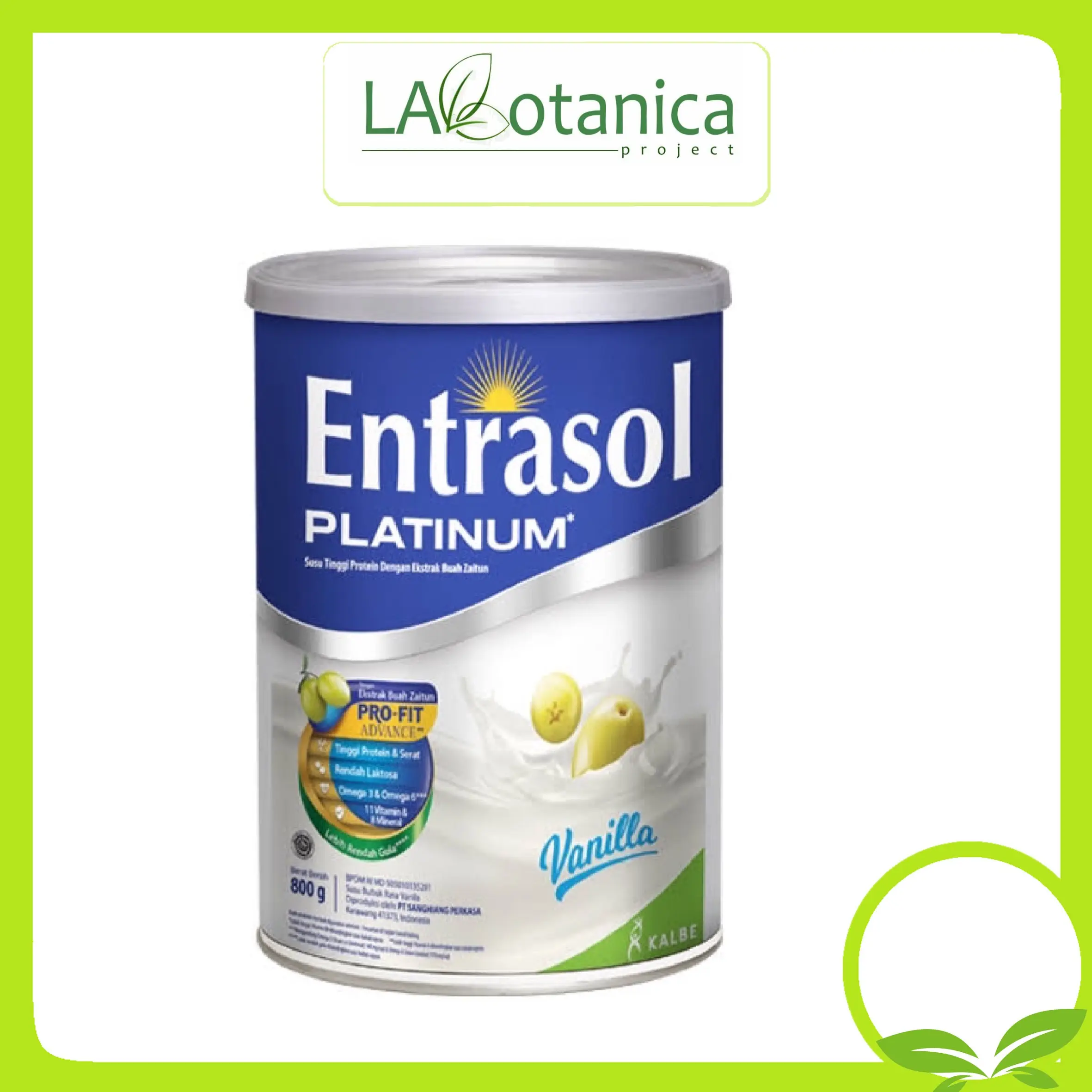 ENTRASOL PLATINUM VANILLA 800 GR