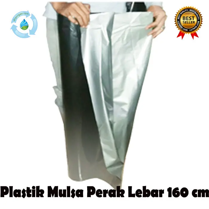 Plastik Mulsa Pertanian Warna Hitam Perak - 1 Meter - Lebar 160 cm
