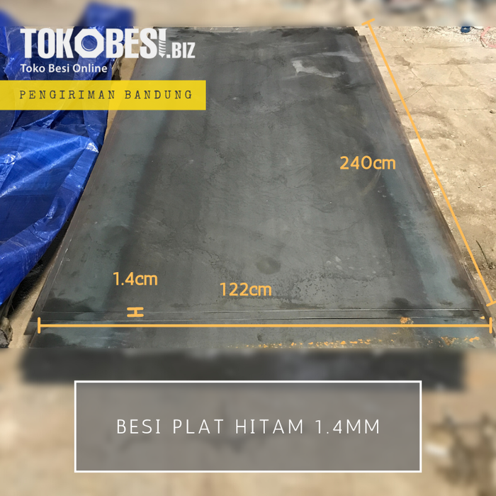 Gambar Besi Plat Hitam 1.4mm dari Teguh tokobesi Kota Bandung Tokopedia
